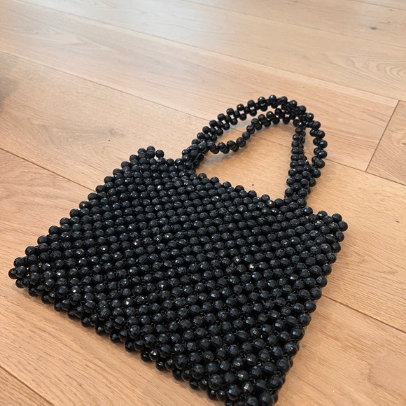 Black Beaded Women’s Evening Bag - Picture 4 of 8